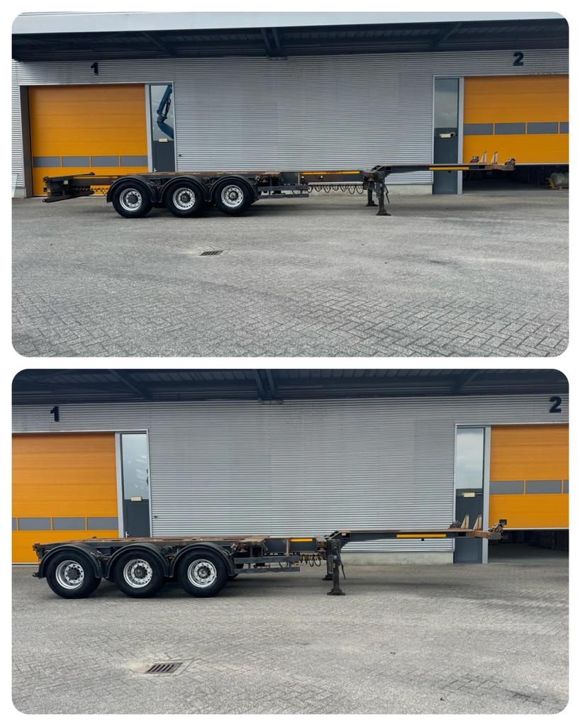 Broshuis Multi Modaal 3-Assig Container Chassis, 20 30 40 45, Overige brandstoffen, Origineel Nederlands, Bedrijf, Aanhangers en Opleggers