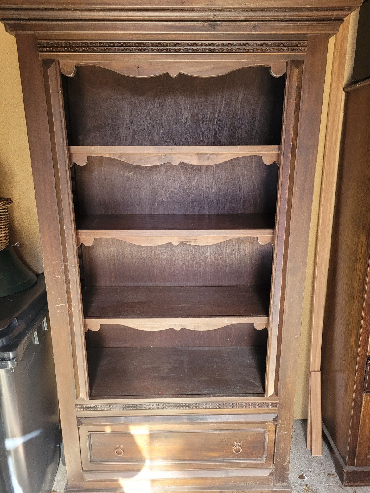koloniale boekenkast, Ophalen, Gebruikt, 100 tot 150 cm, 200 cm of meer