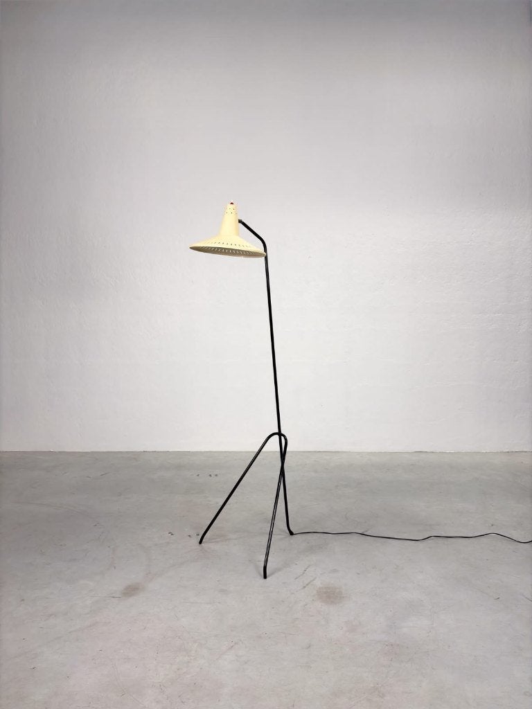 Vintage Dutch Design Grasshopper Vloerlamp, Ophalen, Zo goed als nieuw, Metaal, Vintage, mid-century, Dutch design, Industrieel