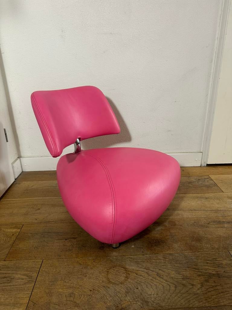 Prachtige Leolux Pallone Lill fauteuil, Ophalen of Verzenden, Gebruikt, Leer, Design