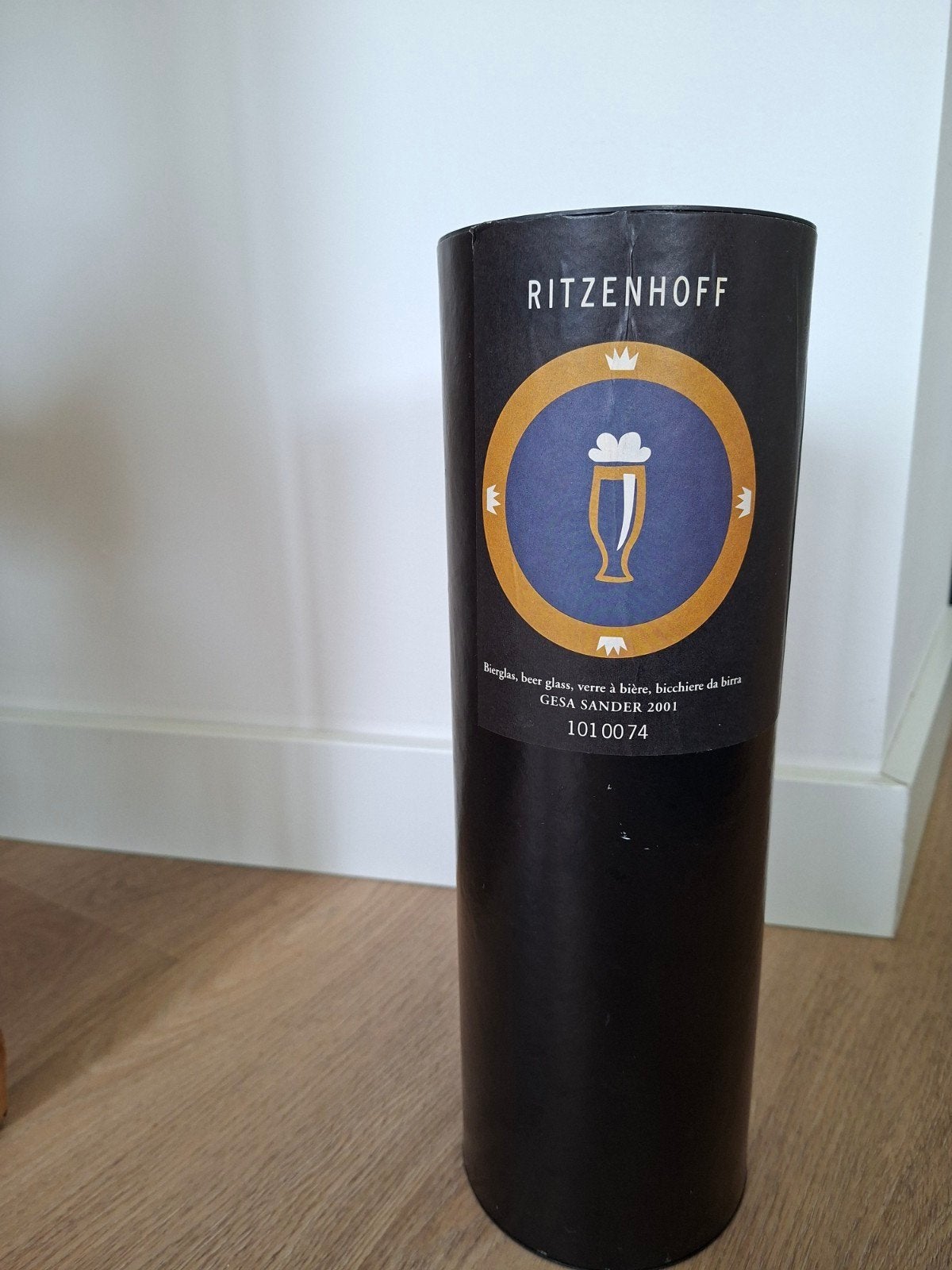 Ritzenhoff bierglas Gesa Sander 2001 - Nooit gebruikt, Ophalen