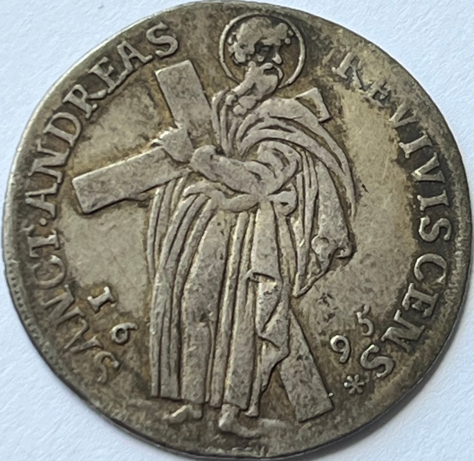 Brunswijk schaarse 1/3e thaler 1695 HB, Ophalen of Verzenden, Duitsland, Losse munt, Zilver