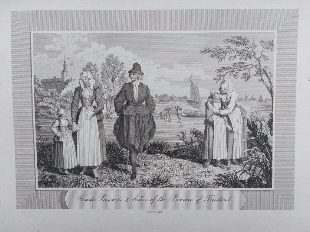 17 / Female peasants & sailor of the province of Friesland, Ophalen of Verzenden