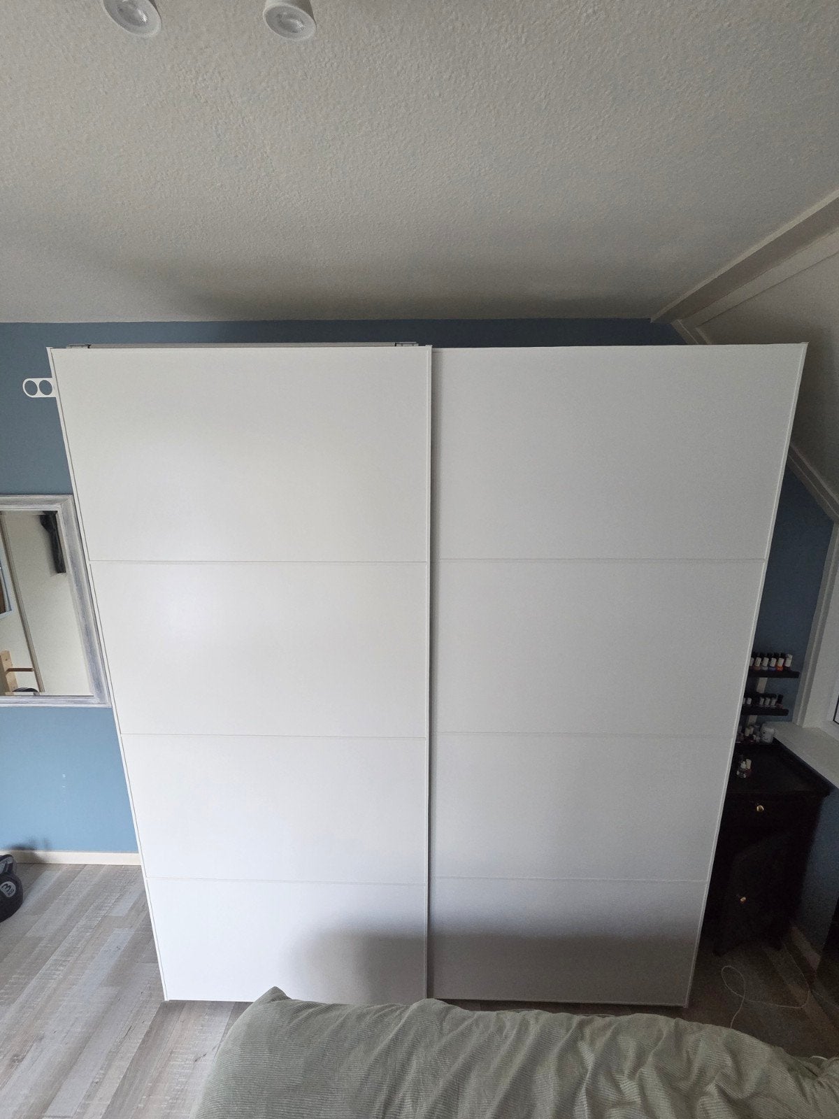 Mehamn ikea schuifdeuren wit en eiken - 200x236cm - Pax kast, Ophalen, 50 tot 75 cm, 200 cm of meer
