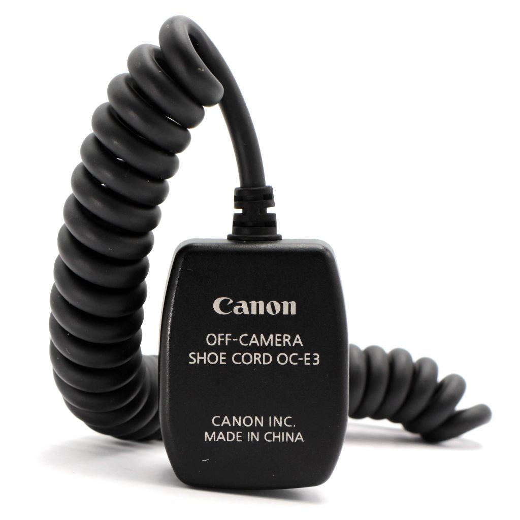 Canon OC-E3 off-shoe flitskabel, Ophalen of Verzenden, Zo goed als nieuw, Canon
