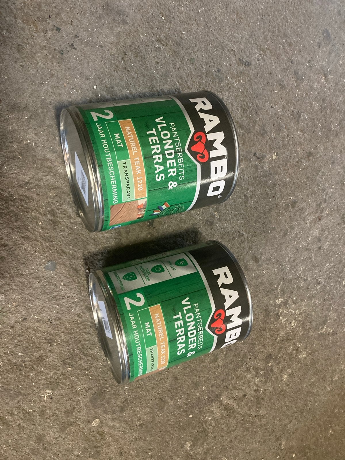 Rambo Pantserbeits Vlonder & Terras Natuurlijk Teak 1220, Ophalen, Bruin, Nieuw, Beits
