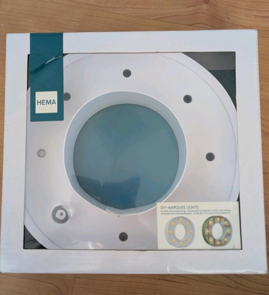 DIY marquee lights Versier je eigen circuslamp, rond/ O:, Ophalen of Verzenden, Nieuw