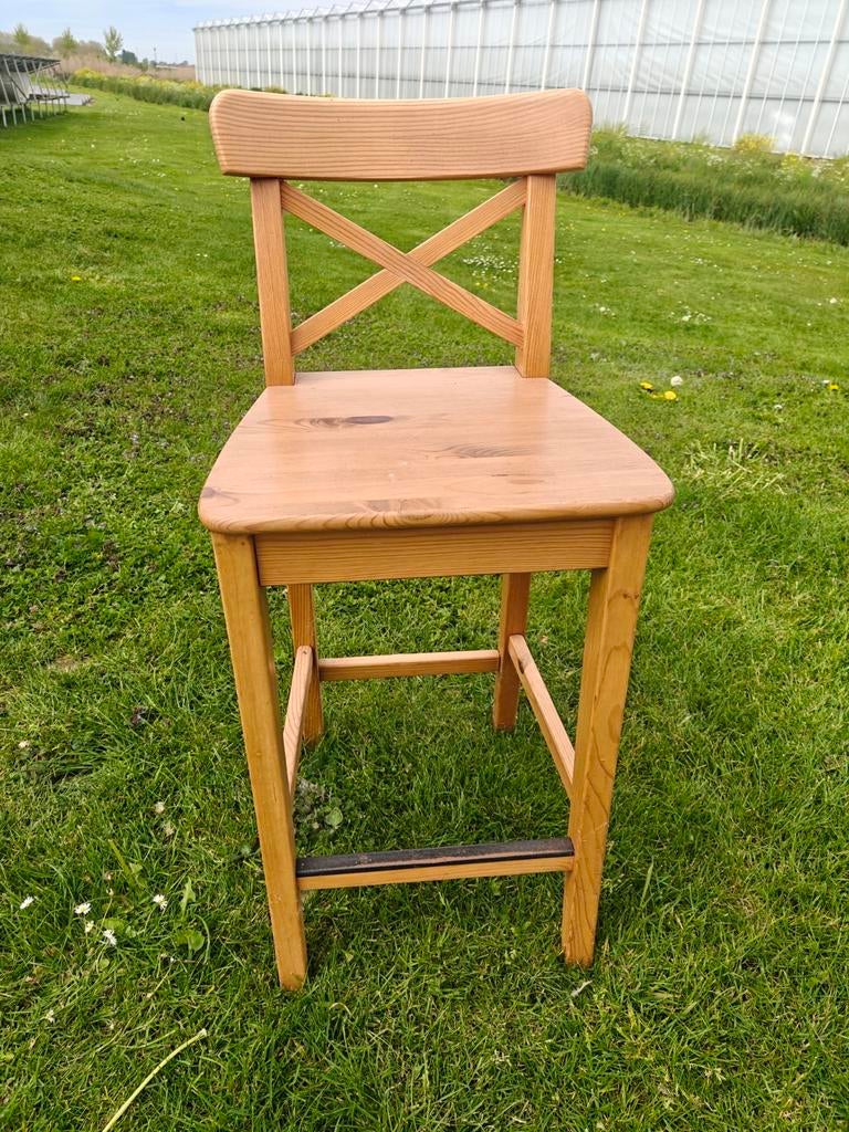 Barkruk, grenen, Ikea, 60 cm hoog, Ophalen