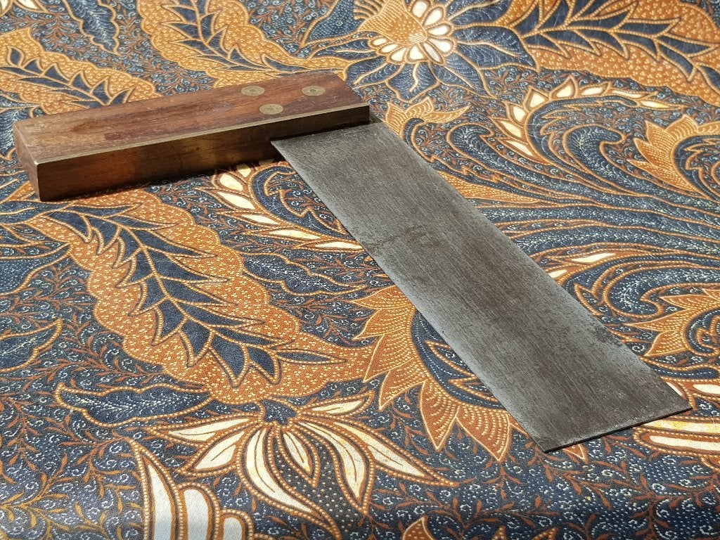 Mooi antiek Engels gereedschap van mahoniehout en koper., Ophalen of Verzenden