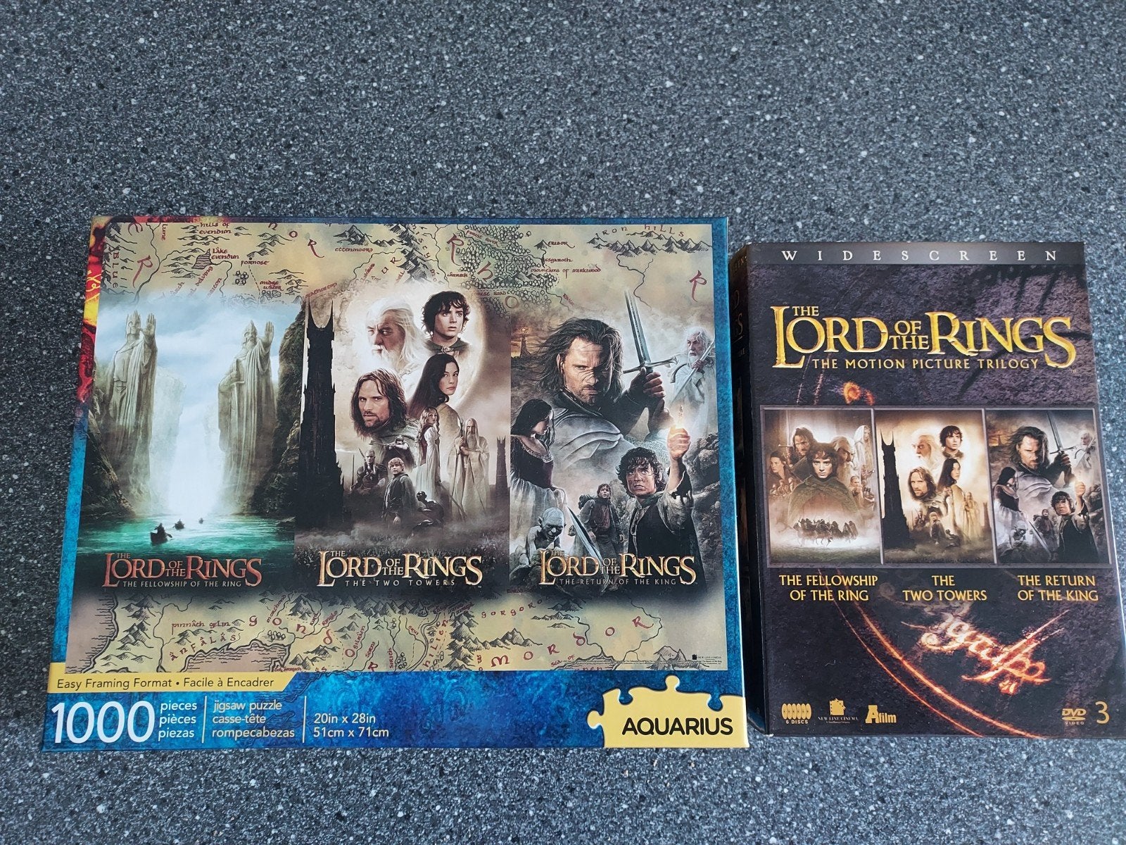 dvd box lord of the rings plus puzzel, Verzamelen, Ophalen, Zo goed als nieuw, Overige typen