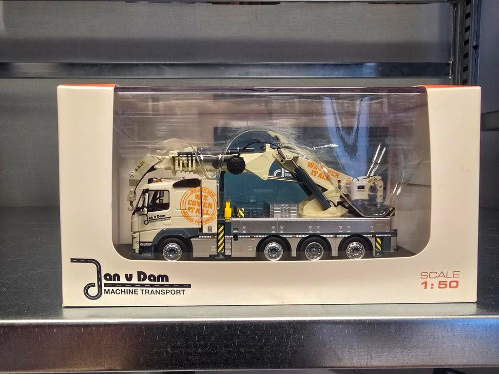 IMC Models, Jan van Dam. Volvo met 200 t/m Erkin-kraan, Hobby en Vrije tijd, Modelauto's | 1:50, Verzenden, Nieuw, Bus of Vrachtwagen