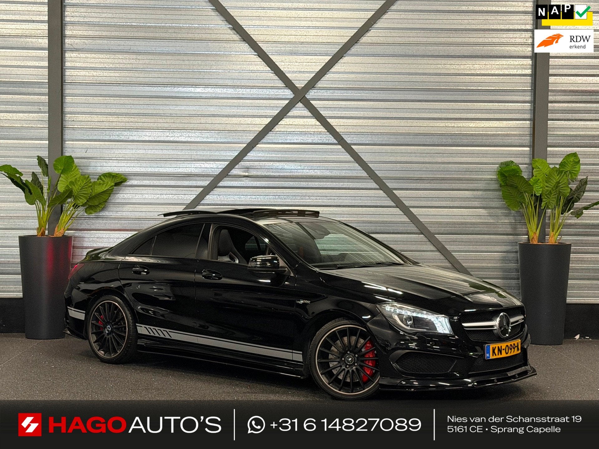 Mercedes-Benz CLA-klasse AMG 45 4MATIC 381-PK/LED/NAVI/PANO/, Auto's, Mercedes-Benz, Automaat, CLA, Gebruikt, Euro 6