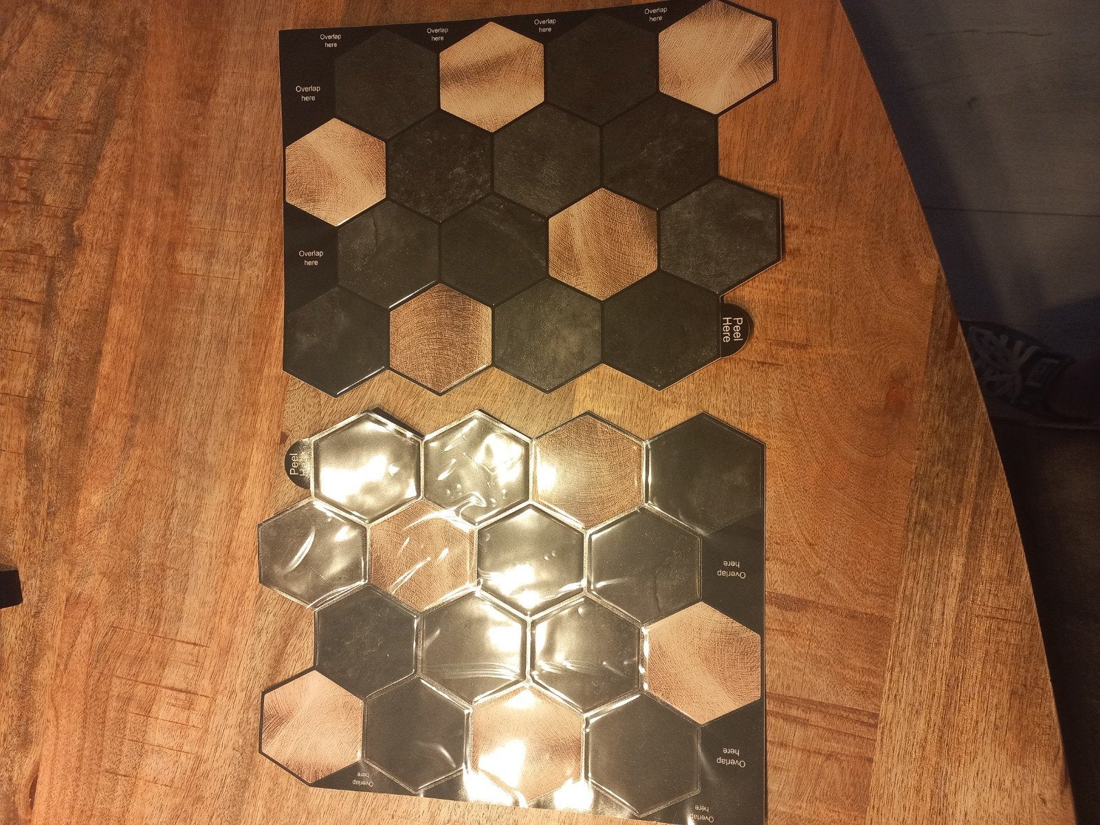 Plaktegels Action - Zelfklevende Hexagon Tegels, Doe-het-zelf en Verbouw, Ophalen, Overige materialen, Wandtegels, Nieuw