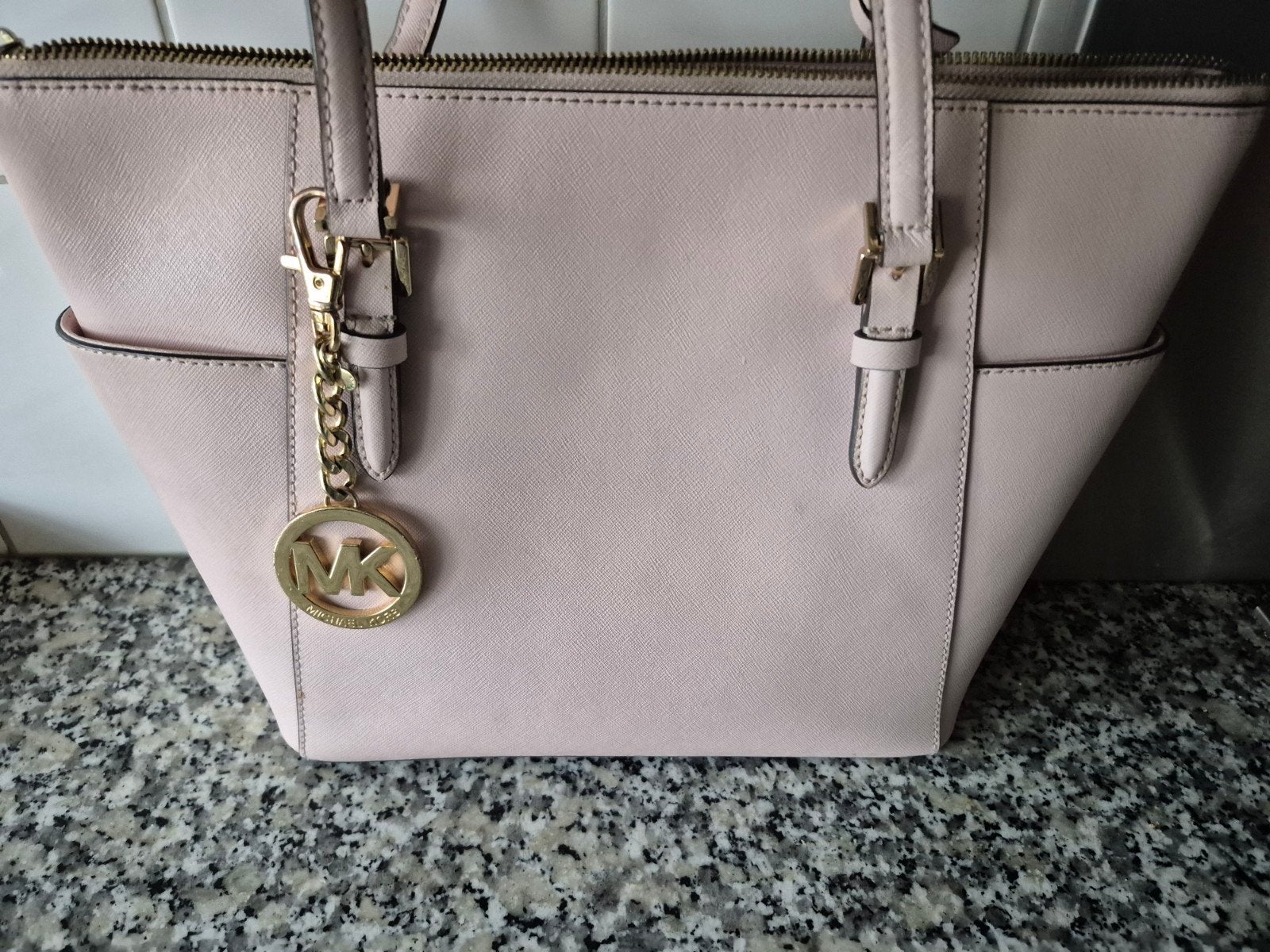 Michael Kors Handtas Lichtroze, Ophalen of Verzenden, Zo goed als nieuw, Roze, Handtas