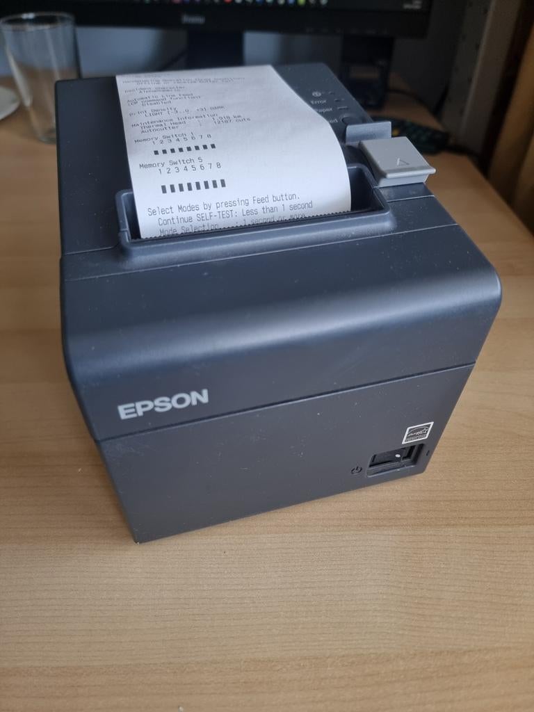 Epson TM-T20II ethernet bonprinter - bijna nieuwstaat, Computers en Software, Printers, Zo goed als nieuw, Printer, Thermo-printer