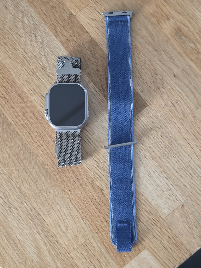 Apple Watch Ultra 3 incl. Milanese en trail band, Apple Watch ⌚️, IOS, Ophalen of Verzenden, Zo goed als nieuw