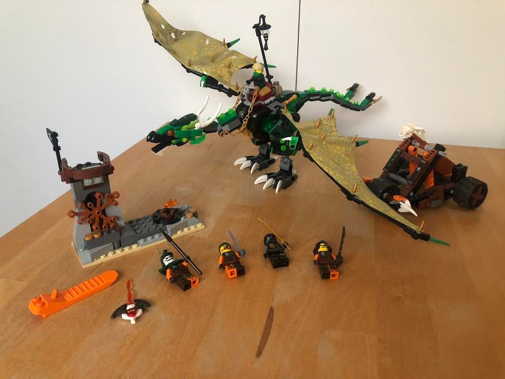 Lego Ninjago 70593 groene Lloyd draak, Kinderen en Baby's, Speelgoed | Duplo en Lego, Ophalen of Verzenden, Zo goed als nieuw