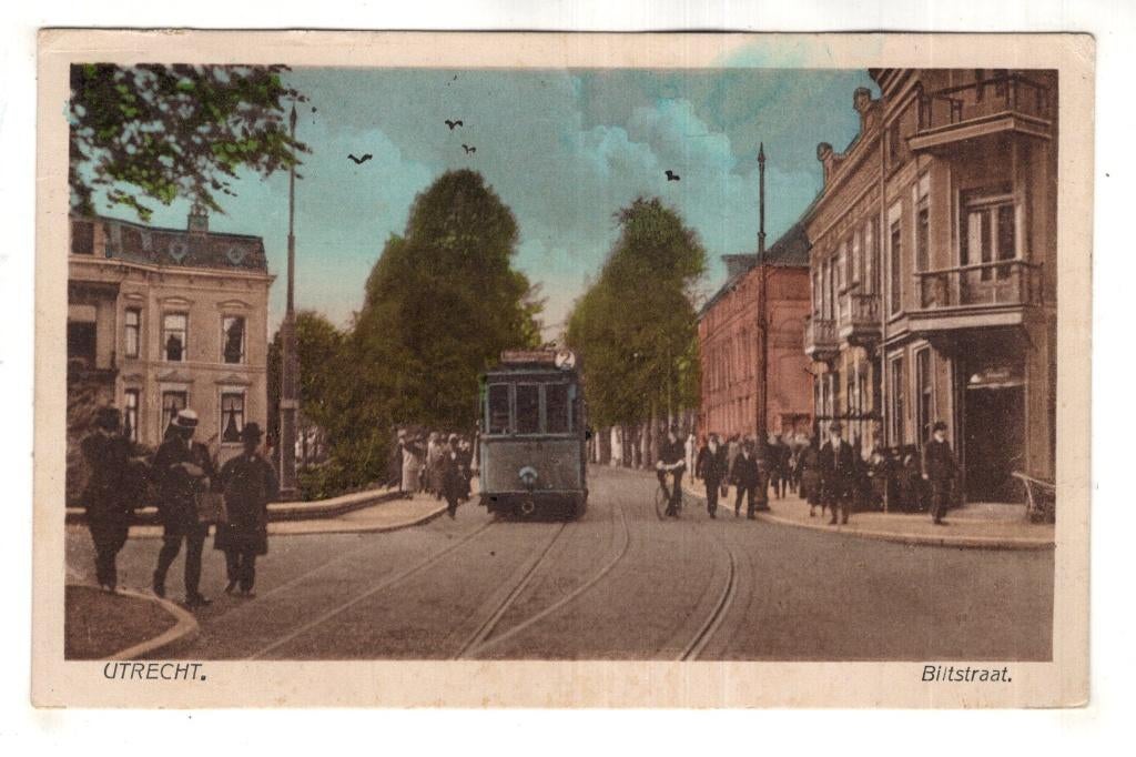 Utrecht Tram  Biltstraat 1927, Verzenden, 1920 tot 1940, Gelopen, Utrecht