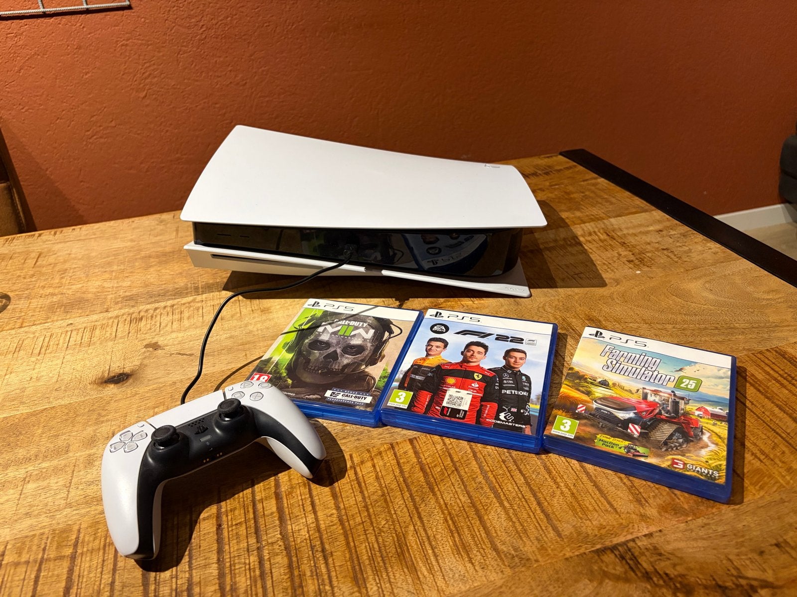 PS5 Disc Editie met Controller en 3 Games