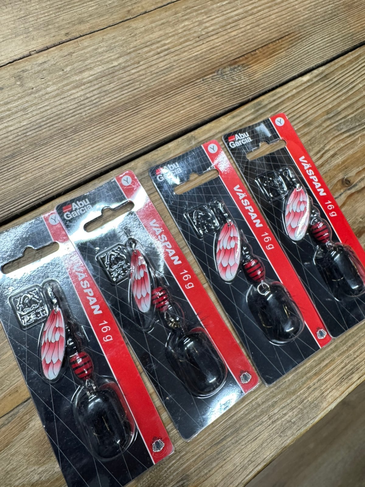 4 x abu garcia vaspan spinners 16 gr, Ophalen of Verzenden, Nieuw, Haak