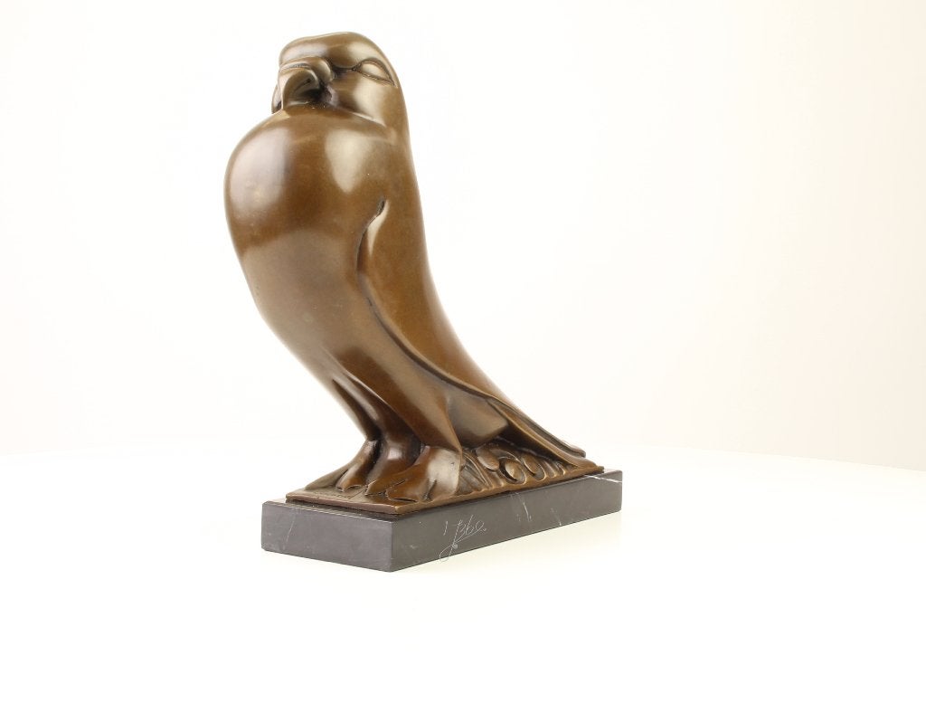 bronzen beeld van een duif, Antiek en Kunst, Kunst | Beelden en Houtsnijwerken, Art deco, Ophalen of Verzenden, Brons, 20 - 50 cm