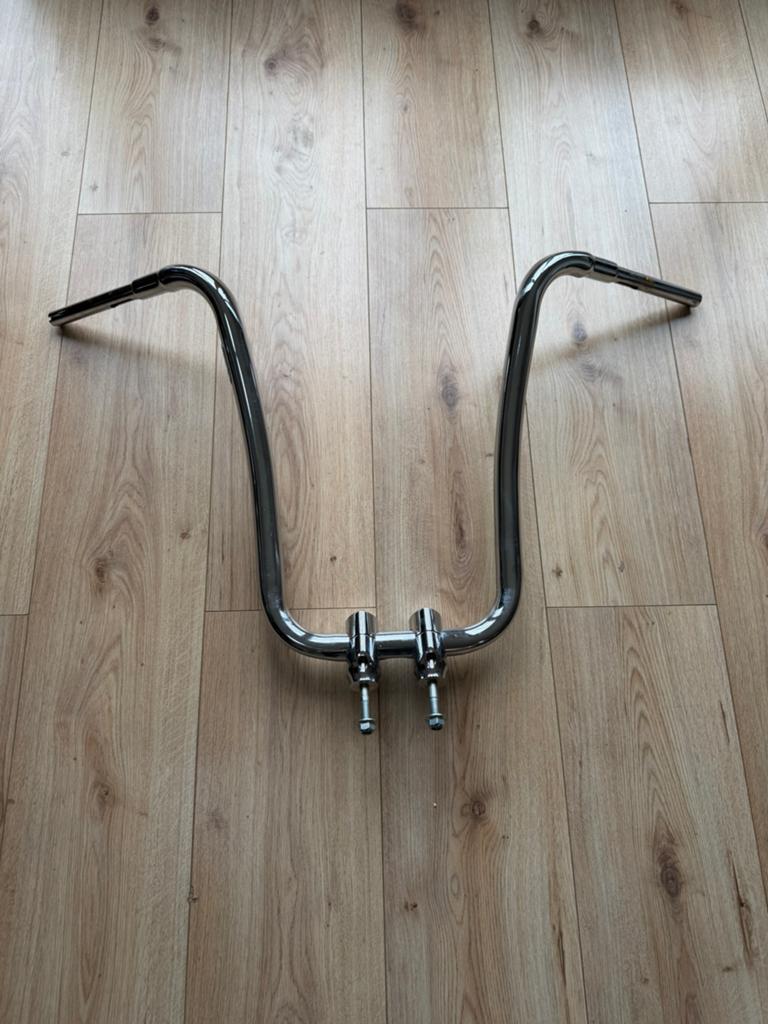 Harley Davidson apehanger stuur zeer hoog en dik met risers, Ophalen