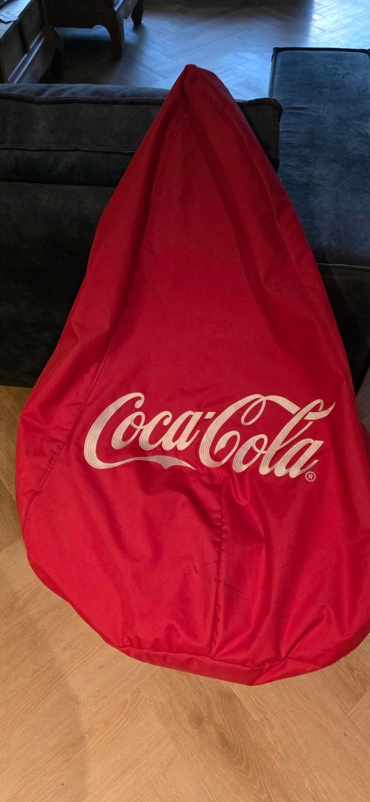 Coca-Cola Zitzak - Rood met Wit Logo, Ophalen, Gebruikt, Rood, Zitzak