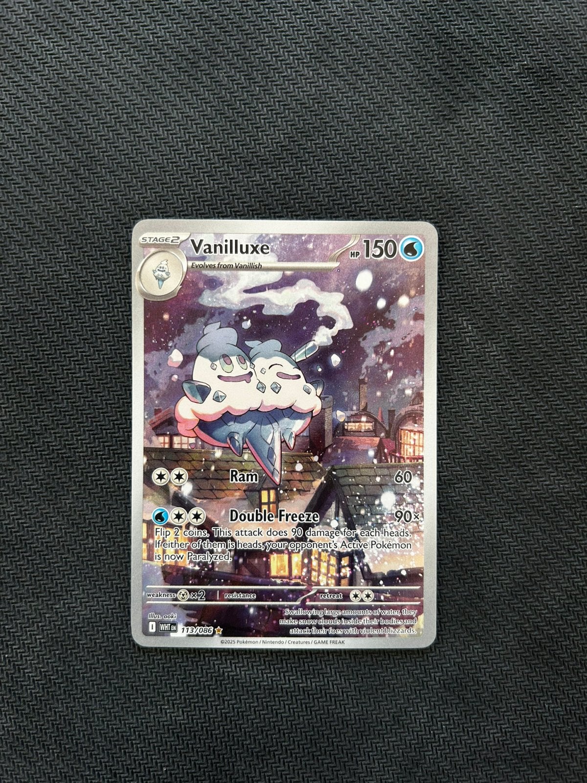 Vanilluxe 113/086 White Flare, Ophalen of Verzenden, Zo goed als nieuw, Losse kaart, Foil