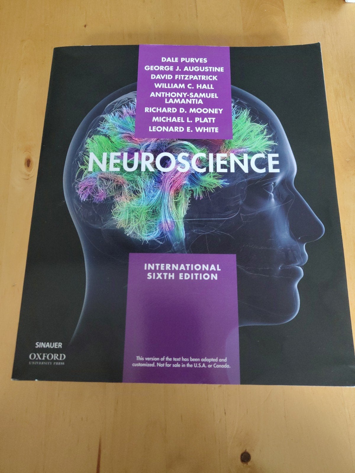 Neuroscience - International sixth edition, Boeken, Purves et al., Ophalen of Verzenden, Beta, WO