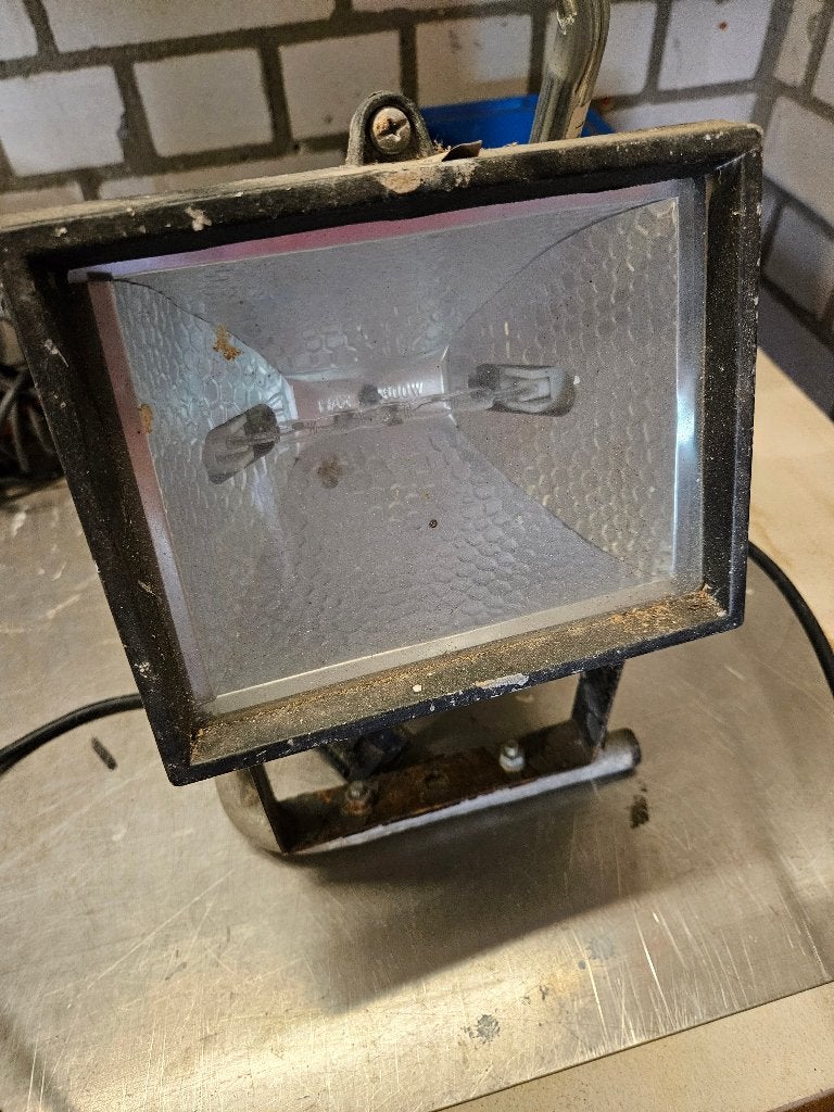 bouwlamp, Doe-het-zelf en Verbouw, Bouwverlichting, Gebruikt, Met statief, Ophalen of Verzenden, Lamp
