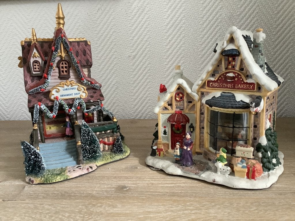 Kersthuisjes, Ophalen of Verzenden, Gebruikt