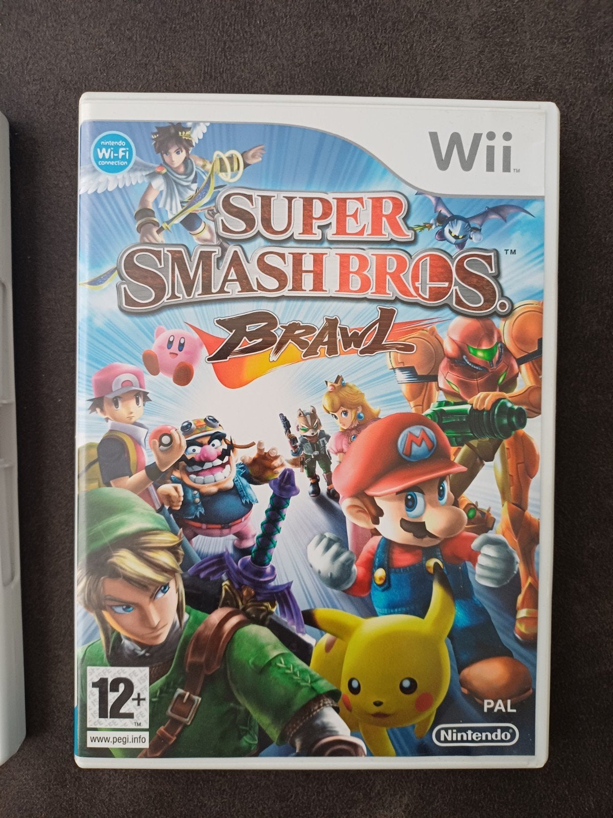 Super Smash Bros. Brawl Wii, Spelcomputers en Games, Games | Nintendo Wii, Zo goed als nieuw, Vechten, 3 spelers of meer, Vanaf 12 jaar