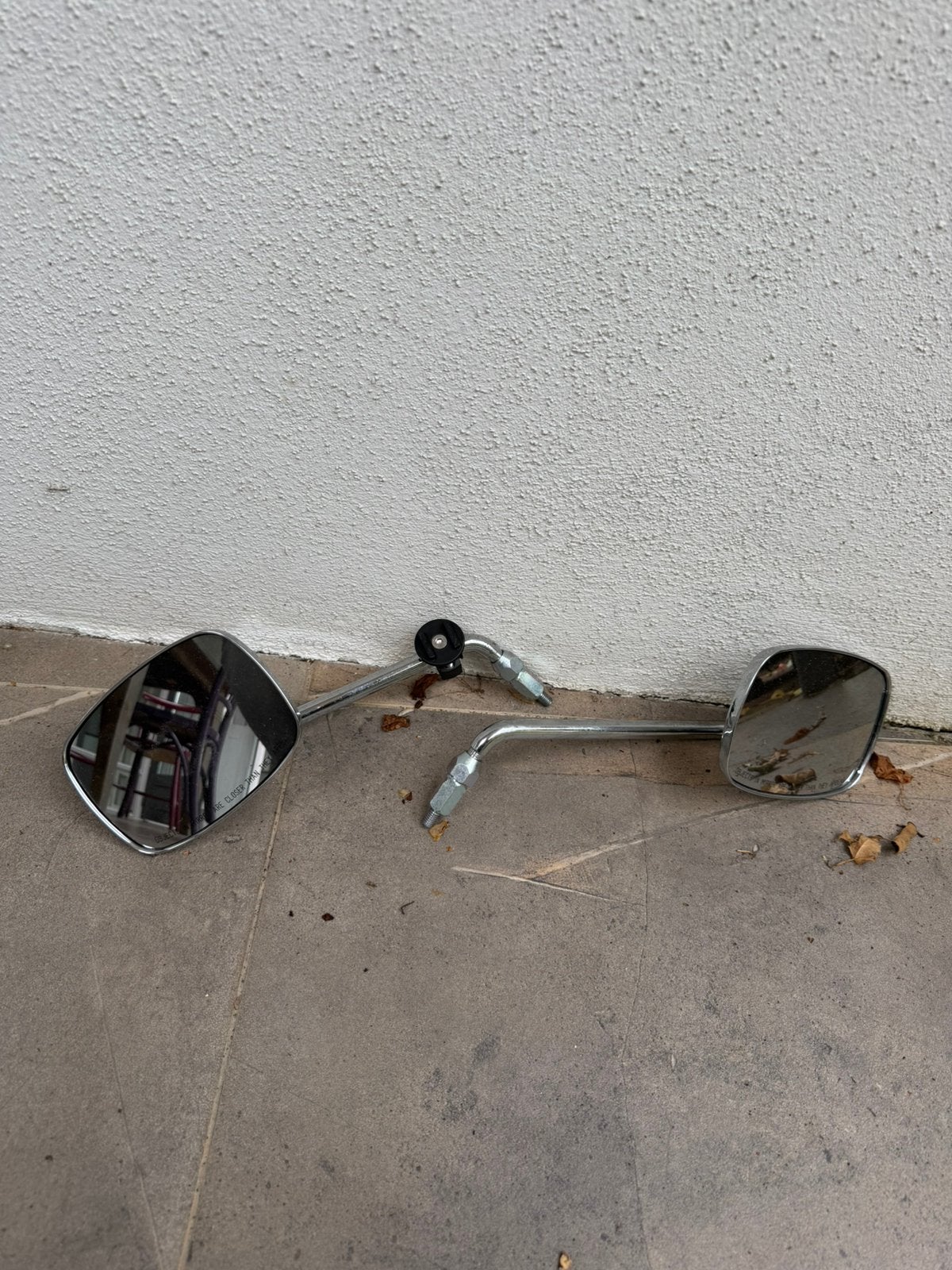 Vespa S50 Origineel Chrome vierkant spiegels, Ophalen