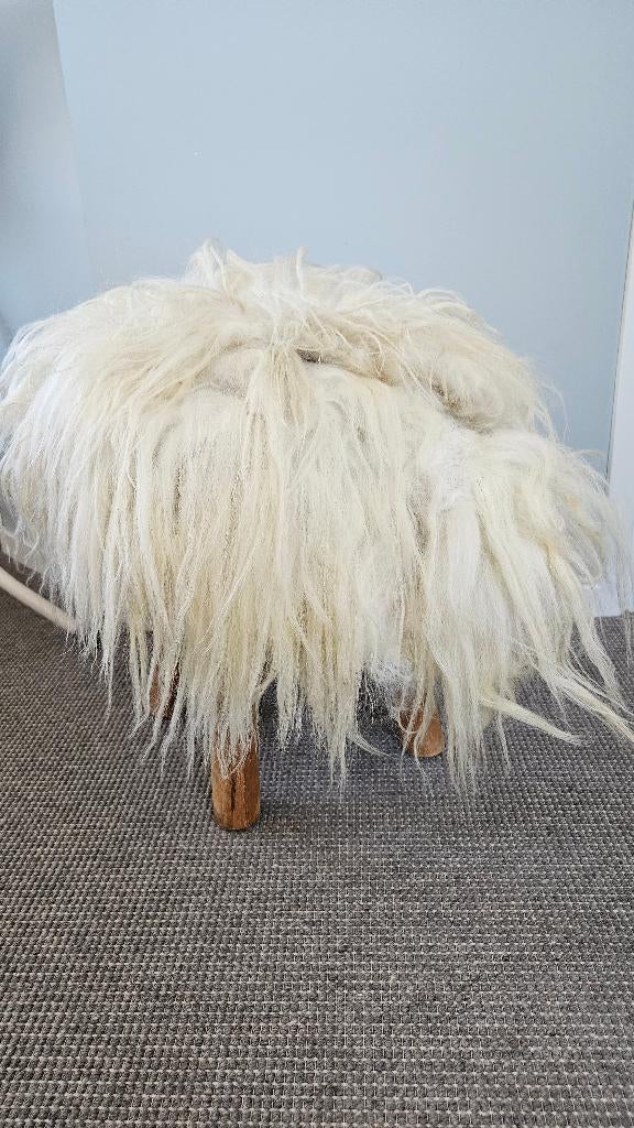 Schapenvacht op wolvilt, diervriendelijk en duurzaam, 50 tot 100 cm, Bruin, Nieuw, Landelijk