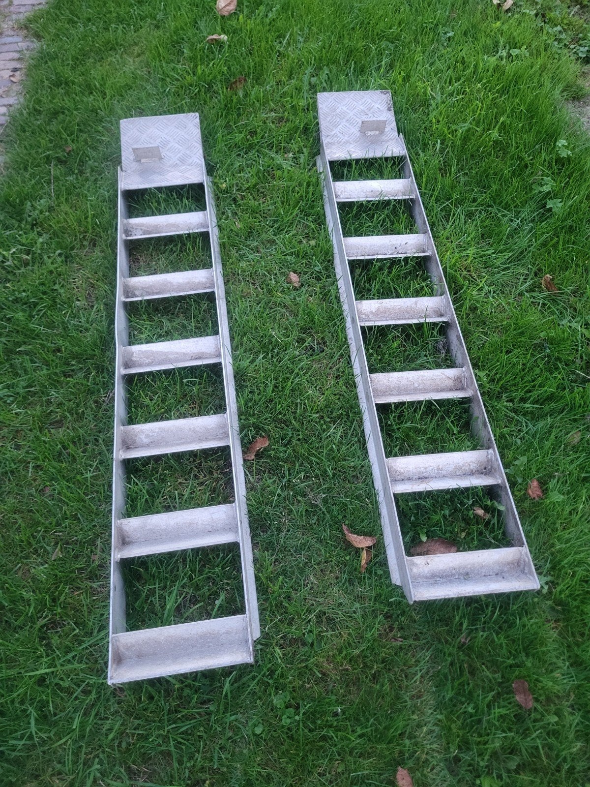 oprijplaten minigraver voor aanhanger, Ophalen, Gebruikt