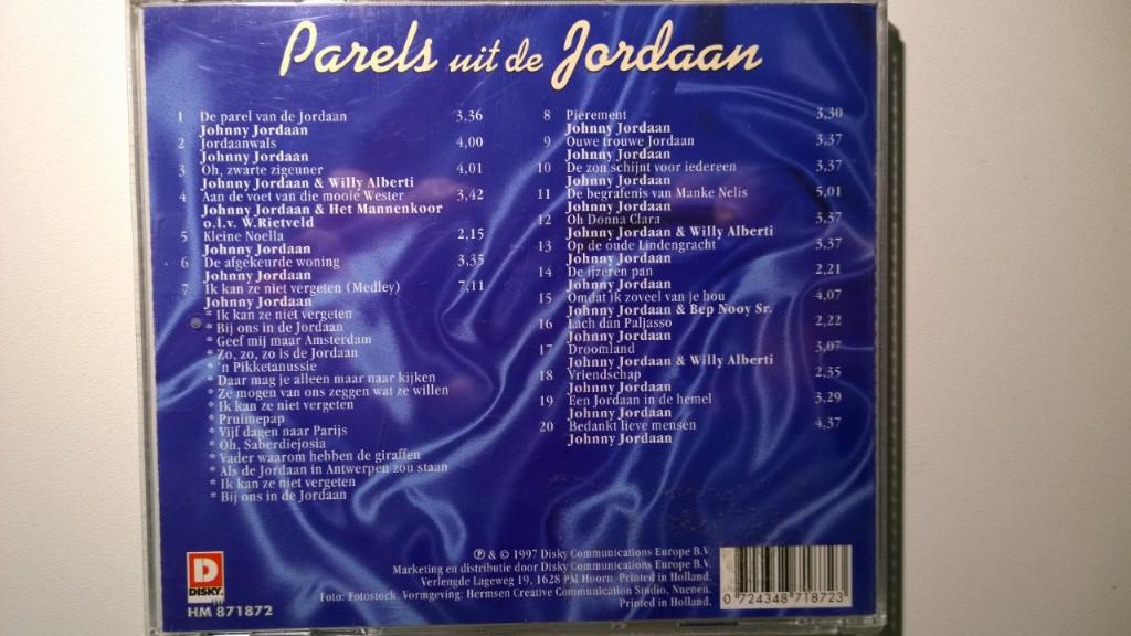 Johnny Jordaan - Parels Uit De Jordaan, Ophalen of Verzenden, Zo goed als nieuw, Levenslied of Smartlap