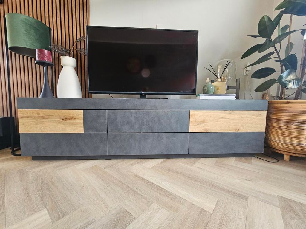 Tv meubel met lades, Ophalen, 25 tot 50 cm, 150 tot 200 cm, Minder dan 100 cm