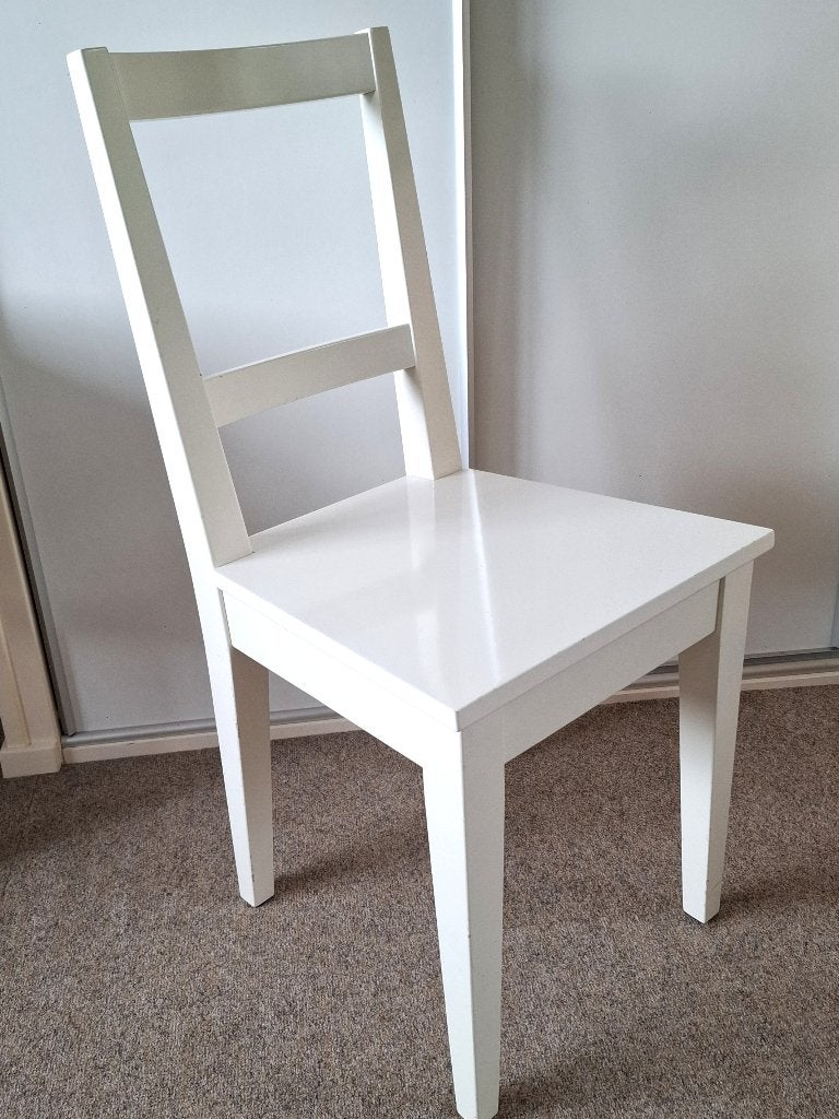 vintage witte Ikea stoel, Ophalen, Gebruikt, Wit, Eén