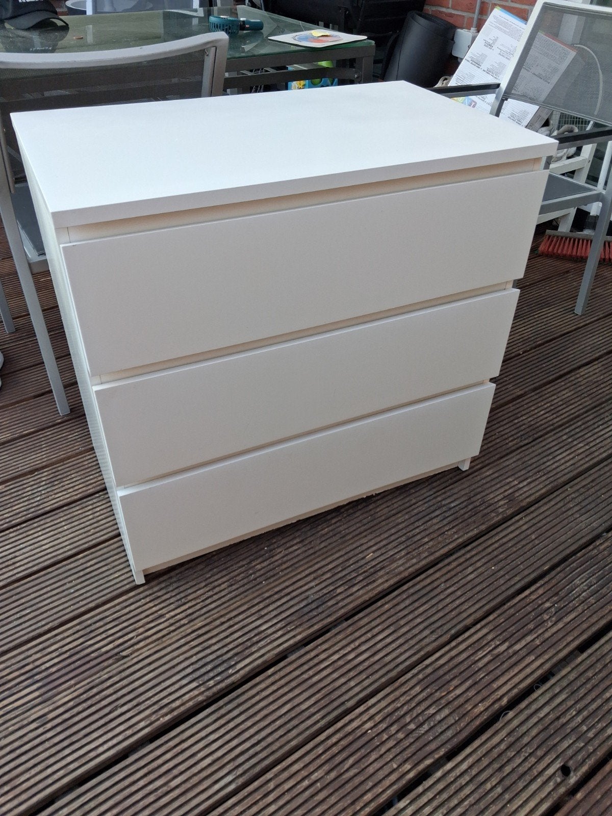Mooie ikea malm ladekast met 3 ruime lades, Huis en Inrichting, Kasten | Ladekasten, Ophalen, 50 tot 100 cm, Zo goed als nieuw