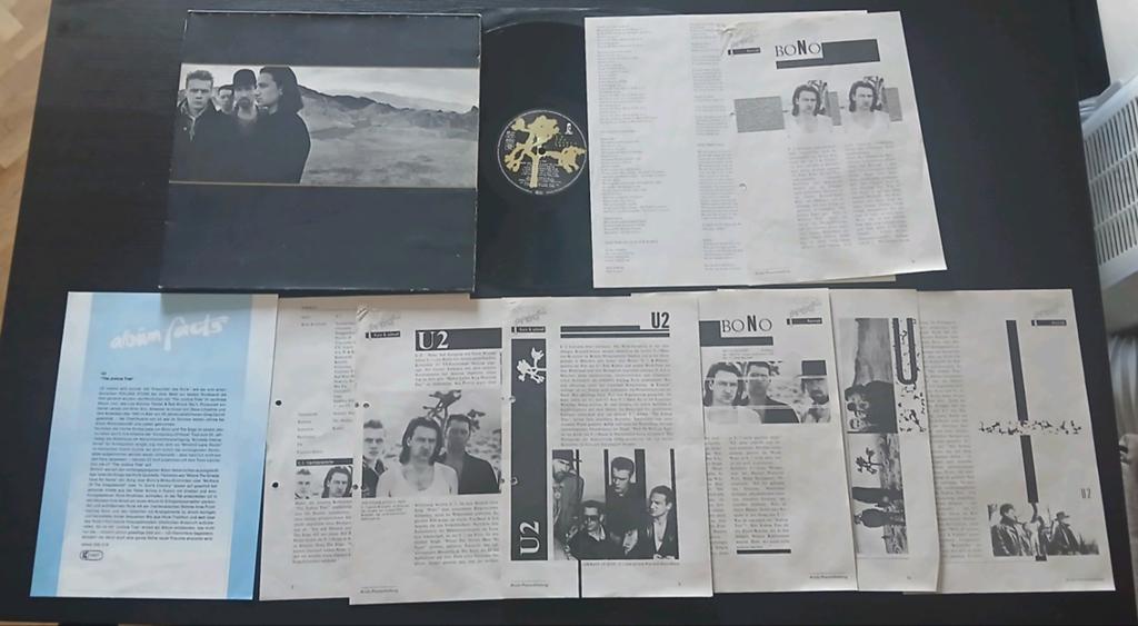 U2 The Joshua Tree  Lp vinyl Germany Promotional +sheets, Cd's en Dvd's, Vinyl | Rock, Ophalen of Verzenden