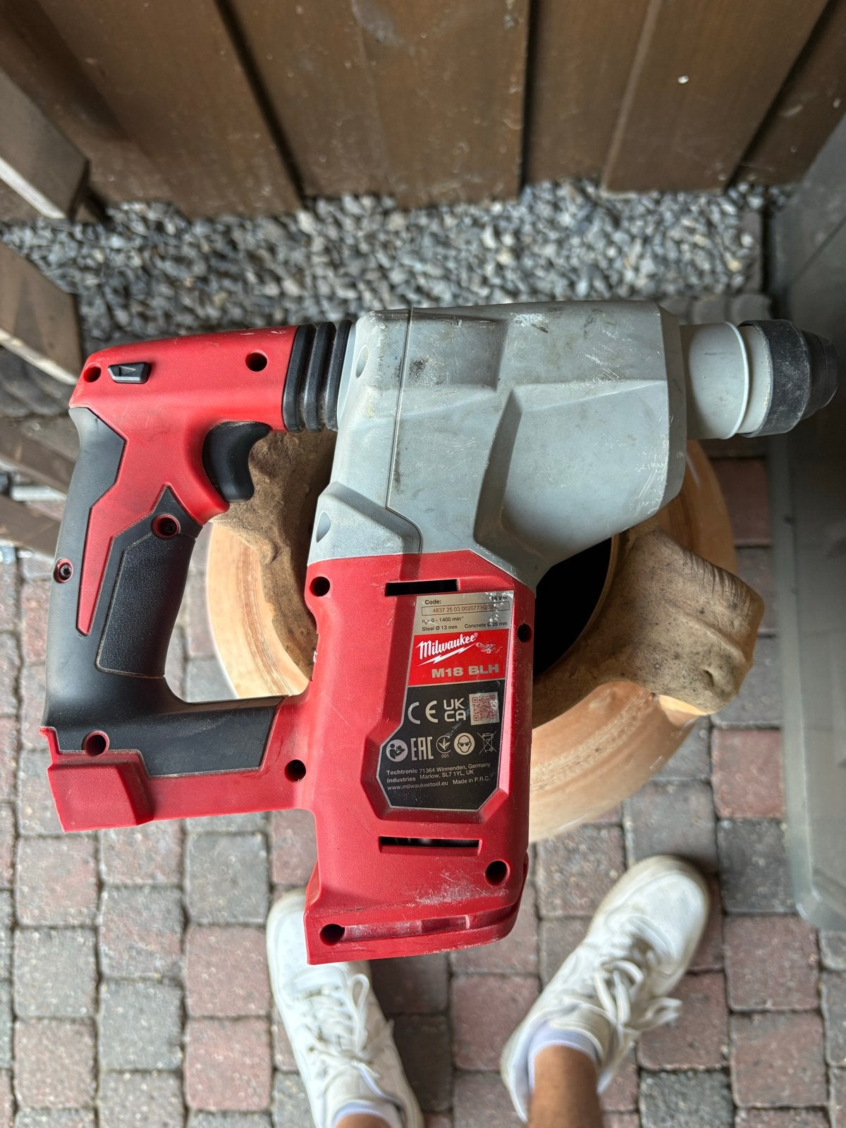 Milwaukee M18 BLH Boor- en Breekhamer - Gebruikt, Boor- en/of Breekhamer, Ophalen of Verzenden, Klopboormechanisme, Gebruikt