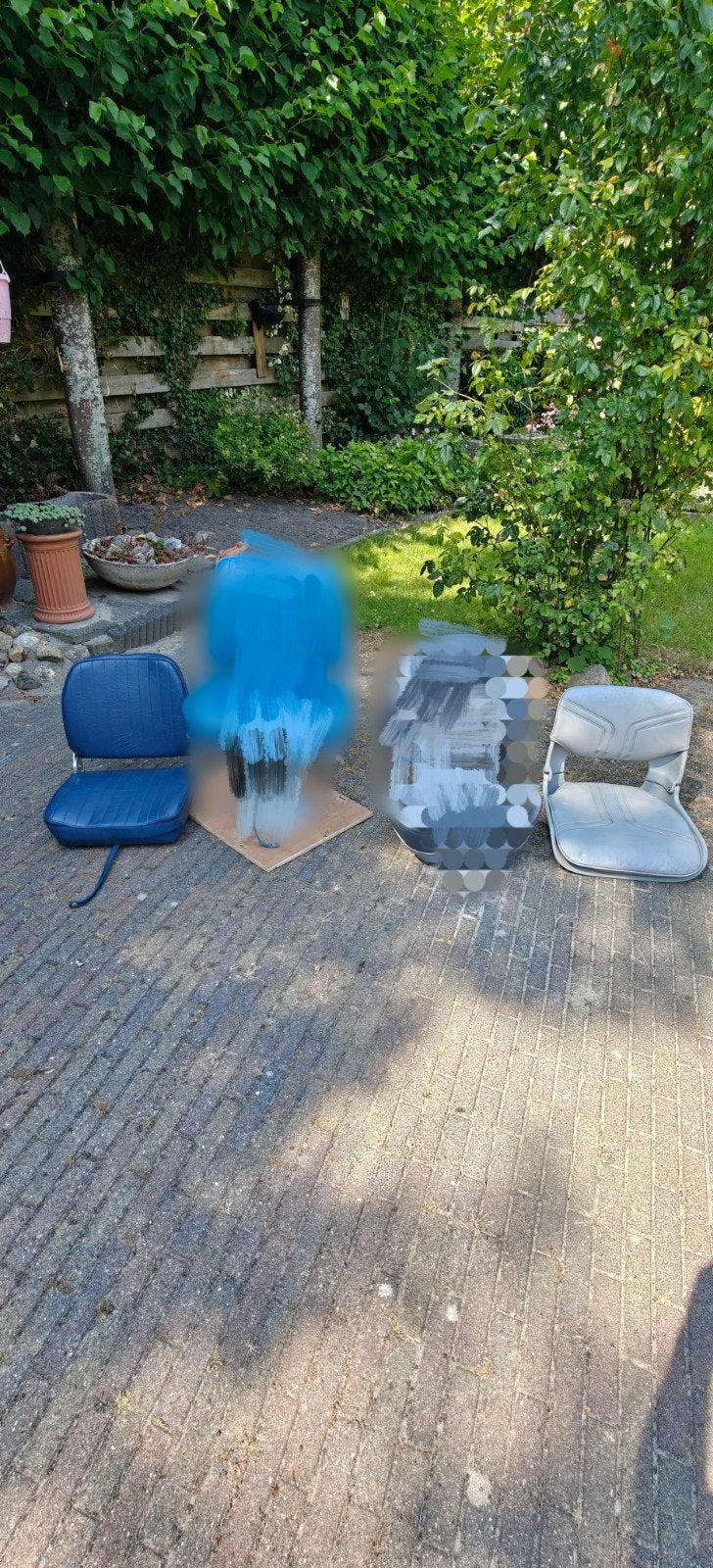 3 verschillende bootstoelen, Ophalen, Gebruikt