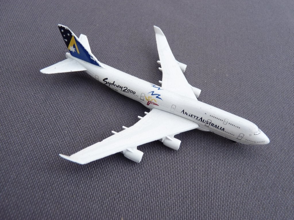 Modelvliegtuig ( B-747) Schabak  #921Ansett Australia ., Overige merken, 1:72 tot 1:144, Gebruikt, Verzenden