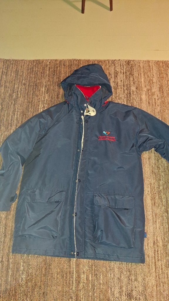Warme winterjas met capuchon - Blauw, Ophalen of Verzenden, Gebruikt, Dames, Jas