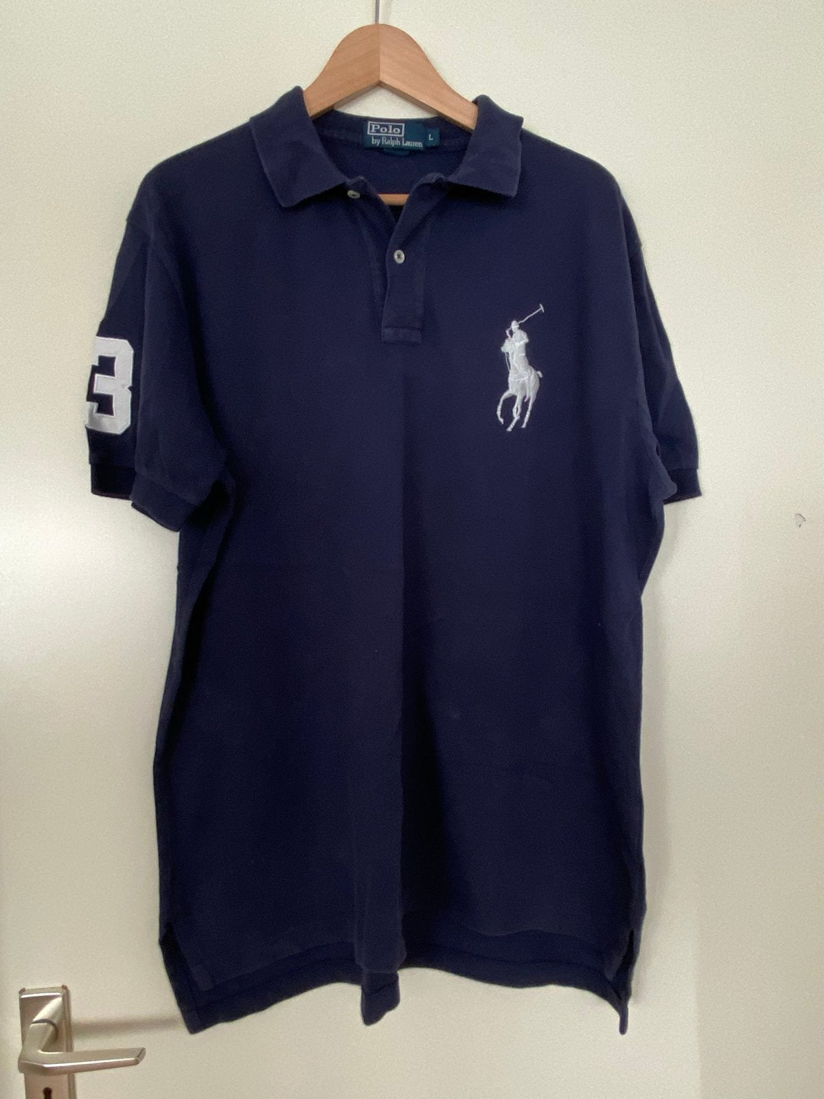 Polo Ralph Lauren Poloshirt - Maat L, Ophalen of Verzenden, Gedragen, Maat 52/54 (L), Blauw