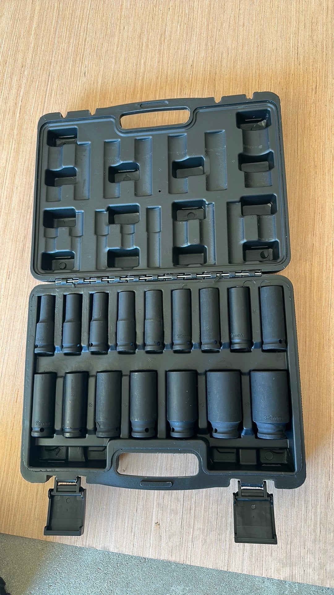 KW TOOLS 16-delige 1/2" Doppenset Zwart, Doe-het-zelf en Verbouw, Gereedschap | Handgereedschap, Ophalen of Verzenden, Nieuw, Gereedschapsset