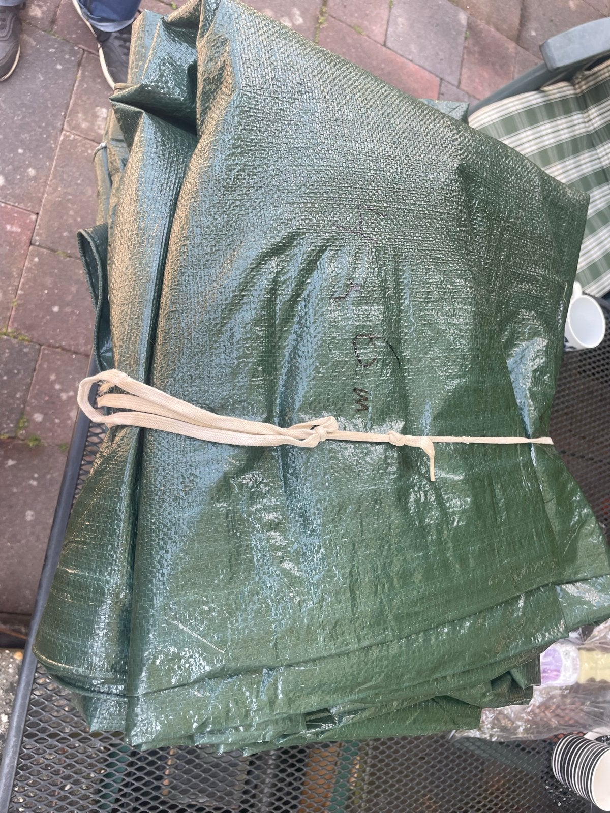 Dekzeil 4x6 meter - Groen afdekzeil, Ophalen, Gebruikt, 15 m² of meer, Overige typen