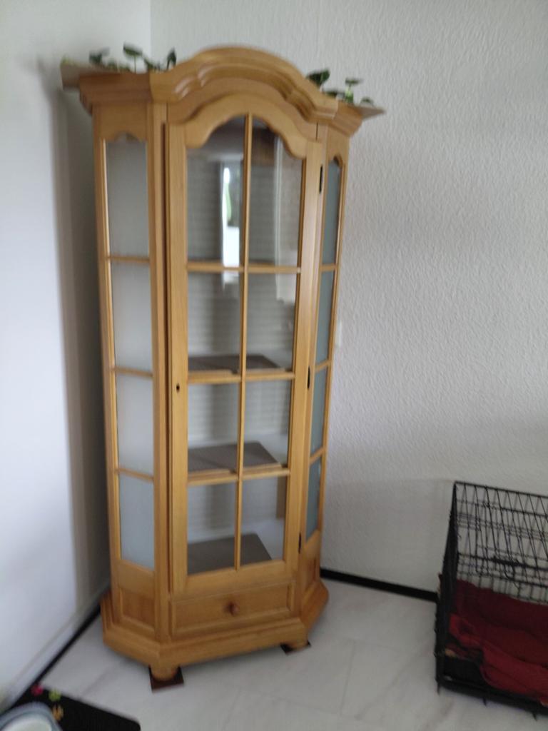 Hoekkast gratis, Huis en Inrichting, Ophalen, Gebruikt, Eikenhout, 50 tot 100 cm