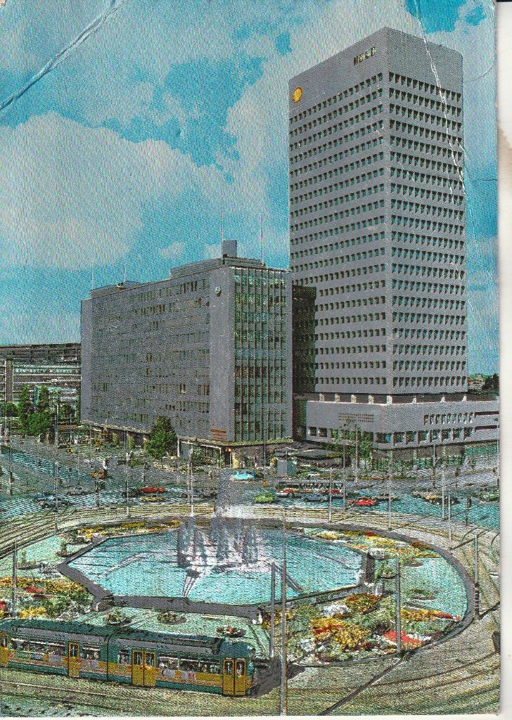 Rotterdam Fontein op het Hofplein, Ophalen of Verzenden, 1960 tot 1980, Gelopen, Zuid-Holland