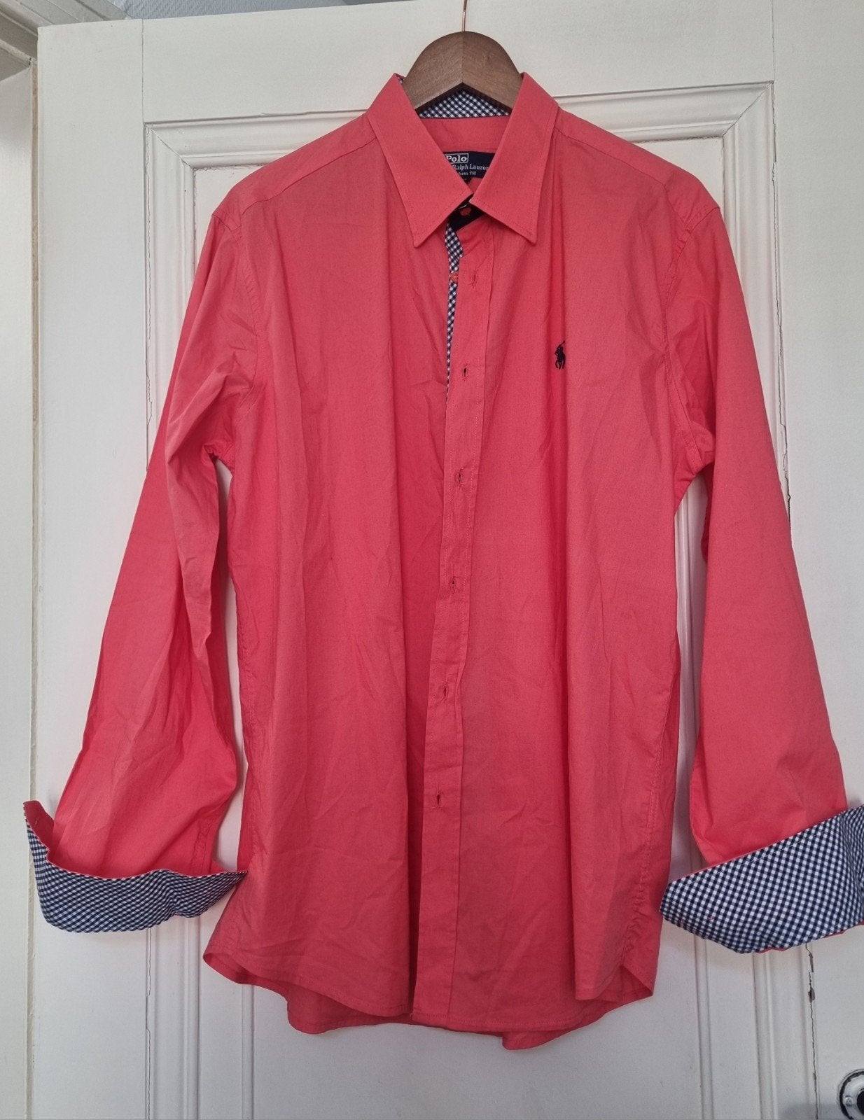 Polo Ralph Lauren heren overhemd koraal/zalm slim fit XXL, Kleding | Heren, Overhemden, Oranje, Ophalen of Verzenden, Overige halswijdtes
